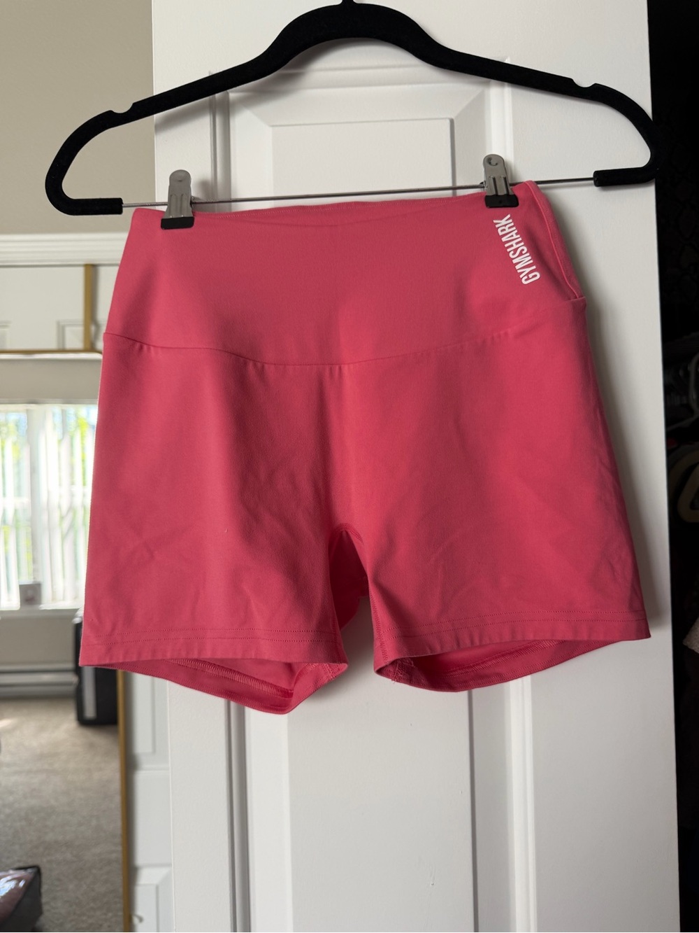 Gymshark Pink High-Rise Athletic Shorts